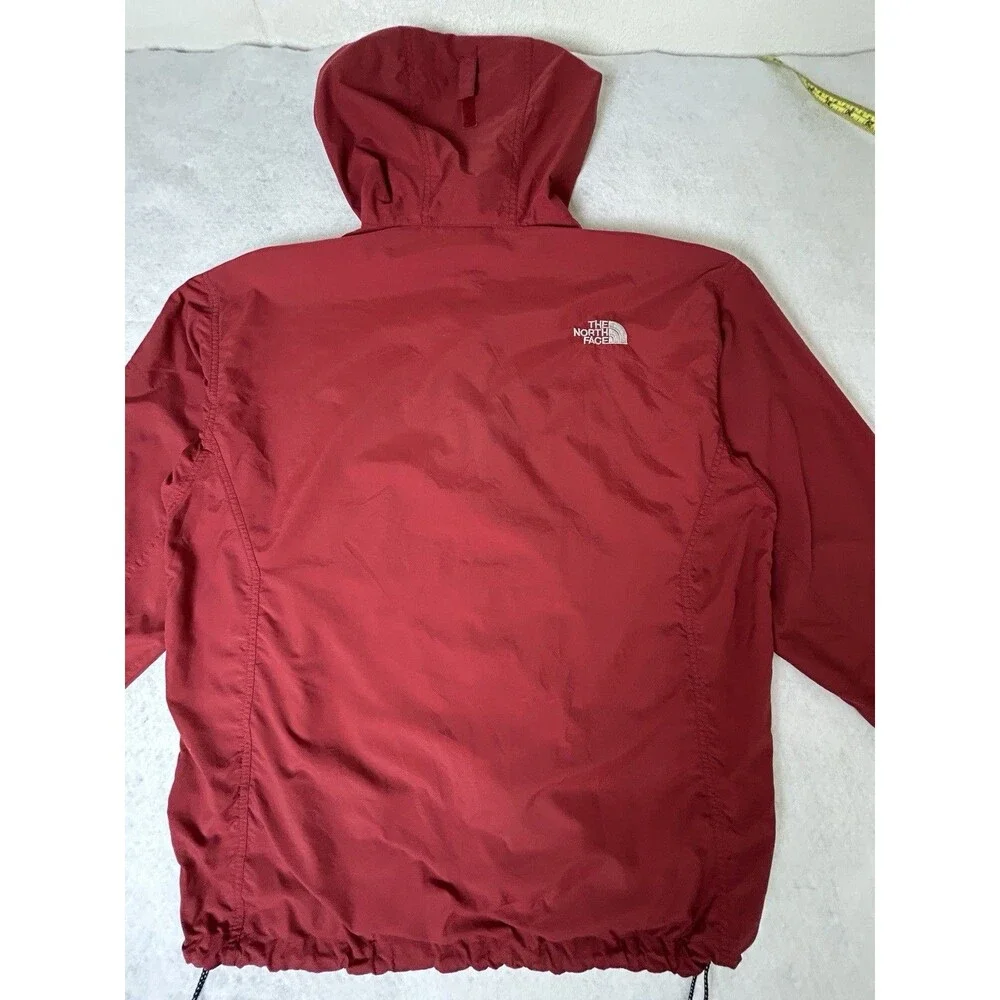 The North Face Windbreaker Jacket Men’s Large Red Hooded Full Zip